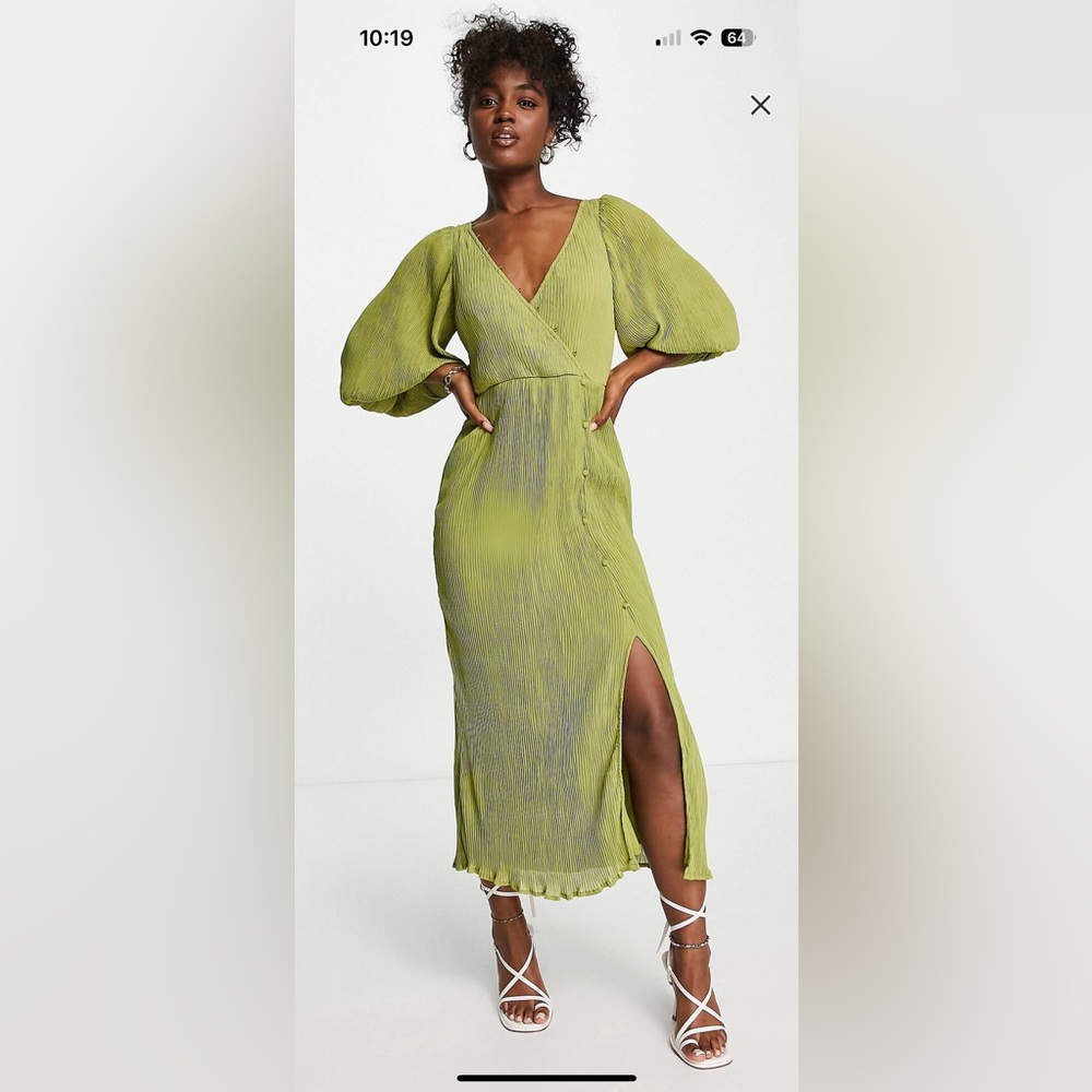 COPY - Asos plisse midi dress